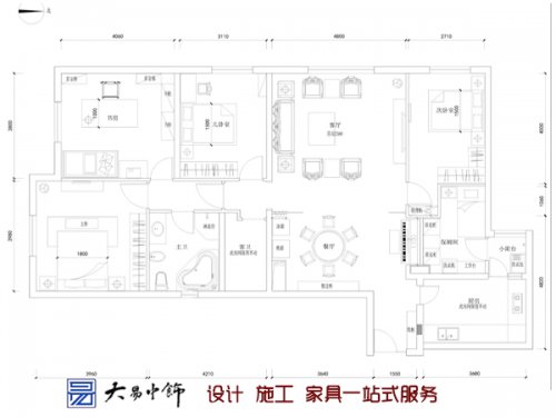 儒雅安逸的創(chuàng)意中式風(fēng)情三居中式裝修設(shè)計